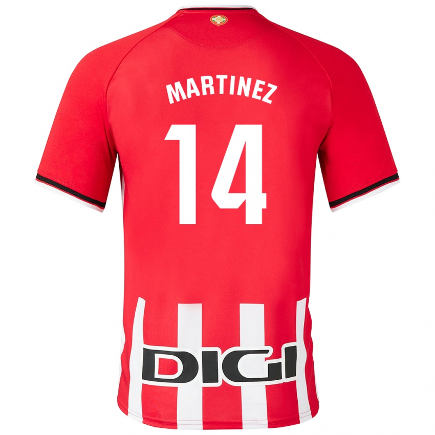 Gyermek Pablo Martínez #14 Piros Hazai Jersey 2023/24 Mez Póló Ing