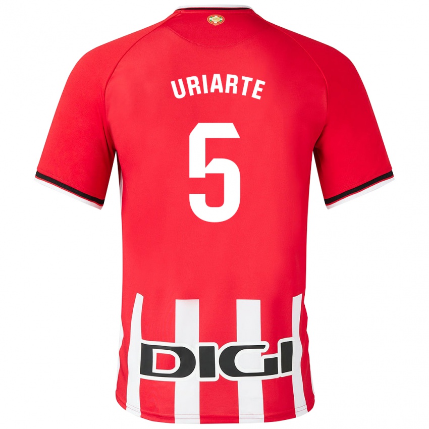 Gyermek Naroa Uriarte Urazurrutia #5 Piros Hazai Jersey 2023/24 Mez Póló Ing