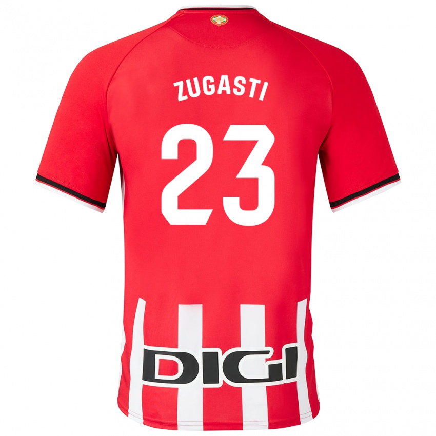 Gyermek Patricia Zugasti Oses #23 Piros Hazai Jersey 2023/24 Mez Póló Ing