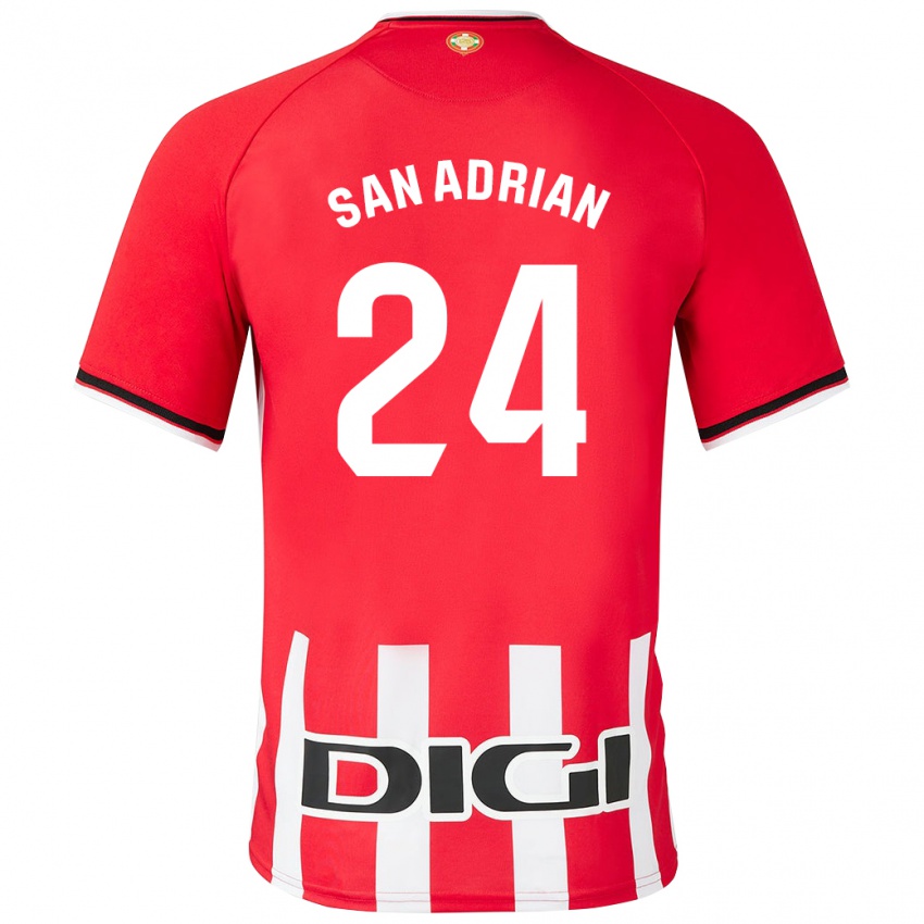 Gyermek Marta San Adrián Rocandio #24 Piros Hazai Jersey 2023/24 Mez Póló Ing