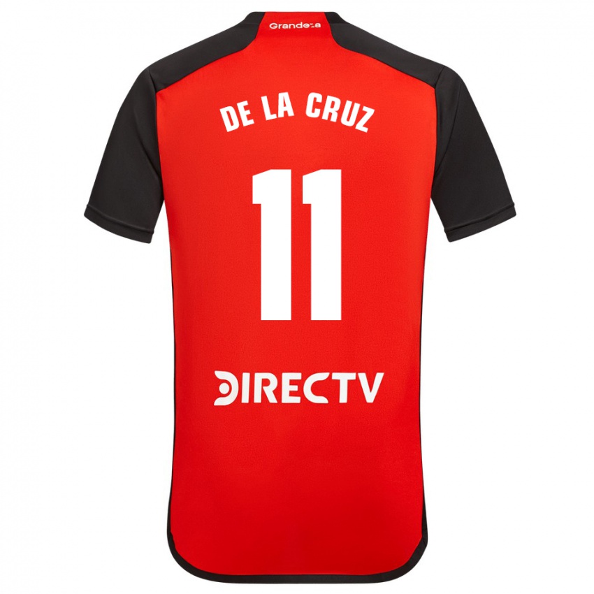 Gyermek Nicolas De La Cruz #11 Piros Idegenbeli Jersey 2023/24 Mez Póló Ing