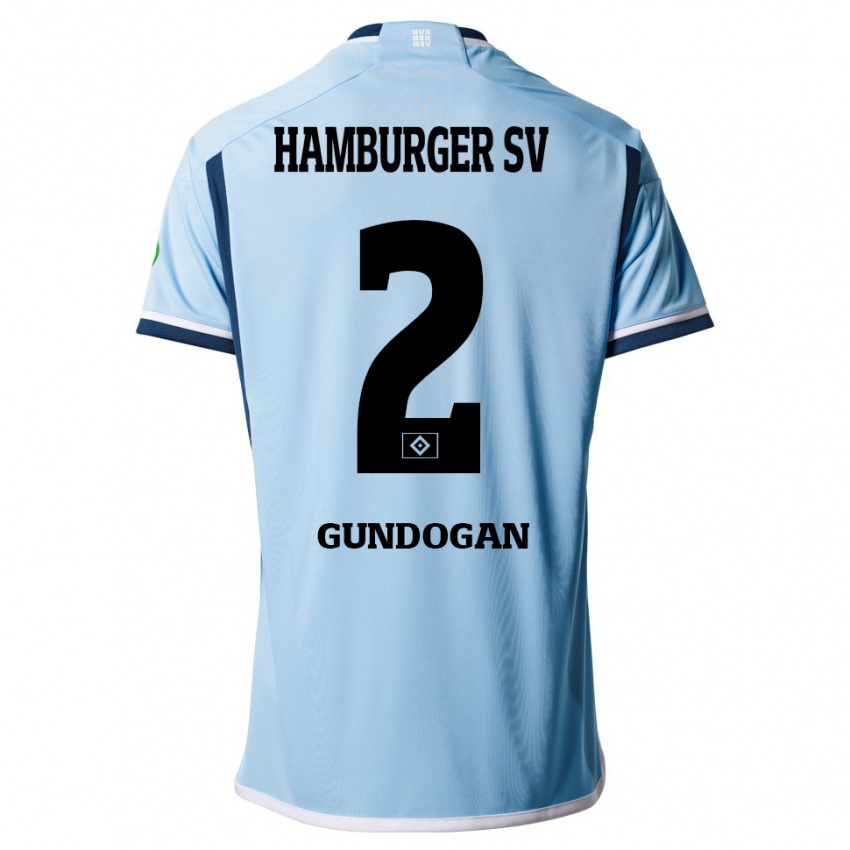 Gyermek Haci Gündogan #2 Kék Idegenbeli Jersey 2023/24 Mez Póló Ing