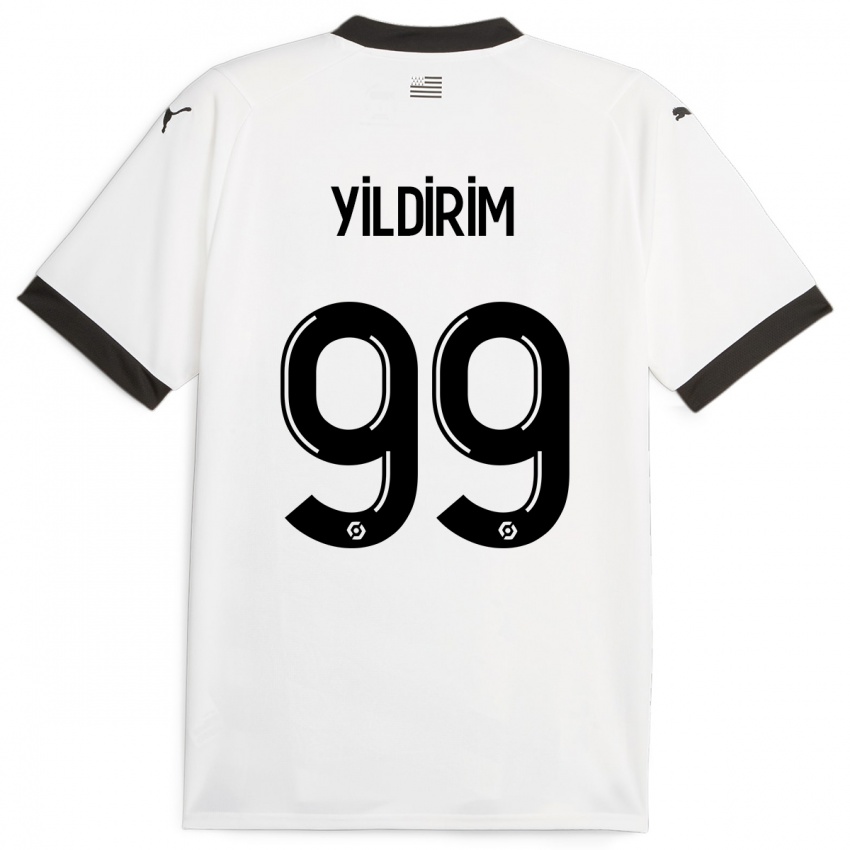 Gyermek Bertuğ Yıldırım #99 Fehér Idegenbeli Jersey 2023/24 Mez Póló Ing