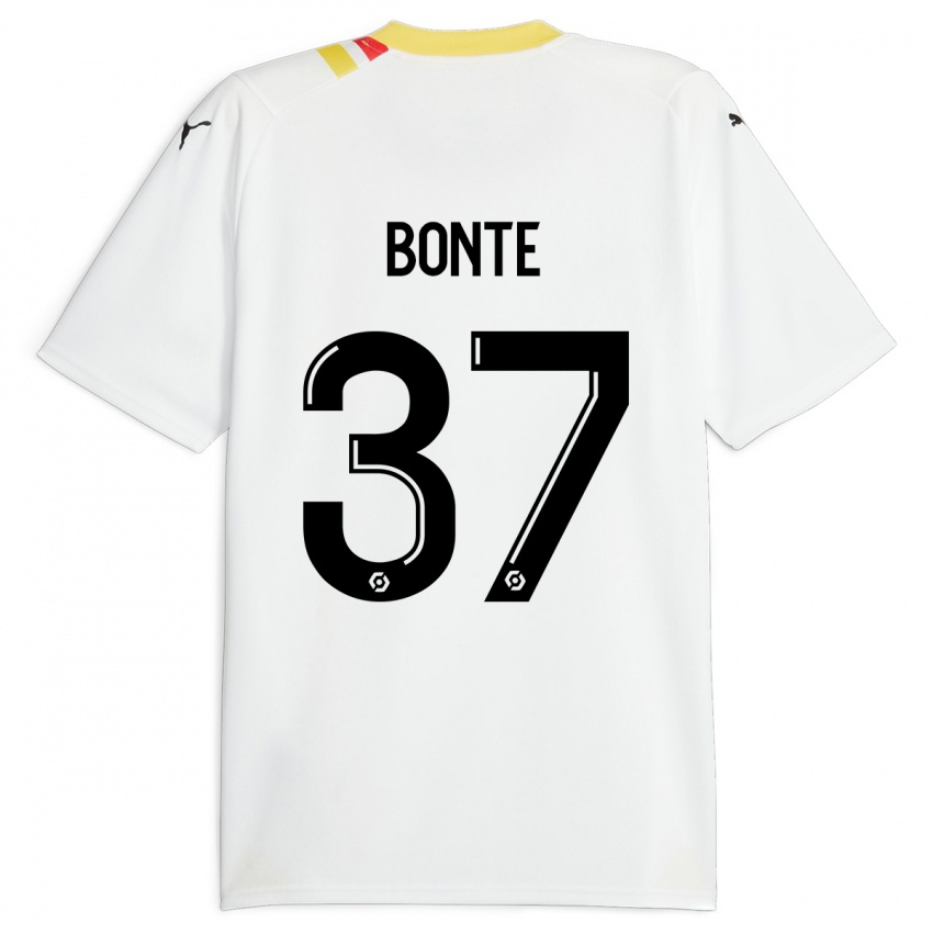 Gyermek Nolan Bonte #37 Fekete Idegenbeli Jersey 2023/24 Mez Póló Ing