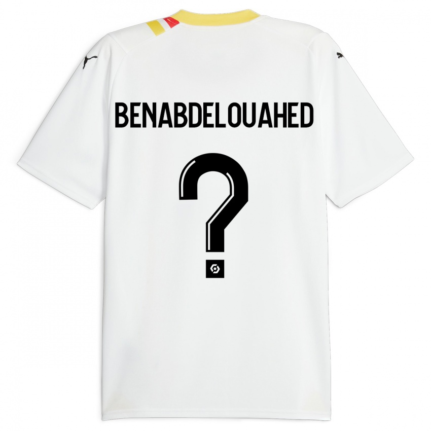 Gyermek Kaïs Benabdelouahed #0 Fekete Idegenbeli Jersey 2023/24 Mez Póló Ing