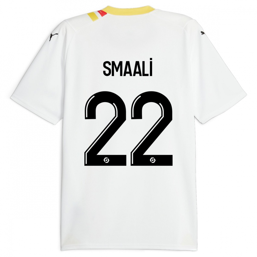 Gyermek Emma Smaali #22 Fekete Idegenbeli Jersey 2023/24 Mez Póló Ing