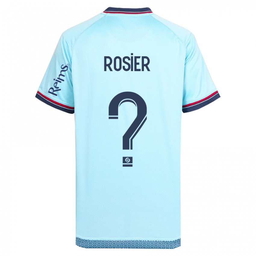 Gyermek Mathys Rosier #0 Égszínkék Idegenbeli Jersey 2023/24 Mez Póló Ing