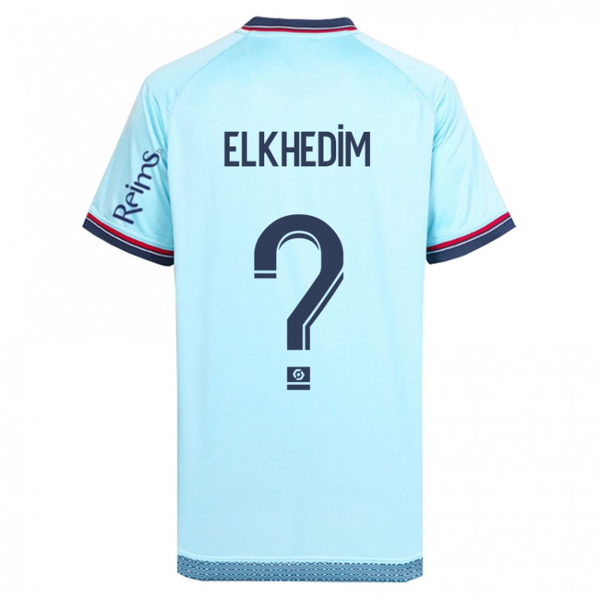 Gyermek Abdenoor Elkhedim #0 Égszínkék Idegenbeli Jersey 2023/24 Mez Póló Ing