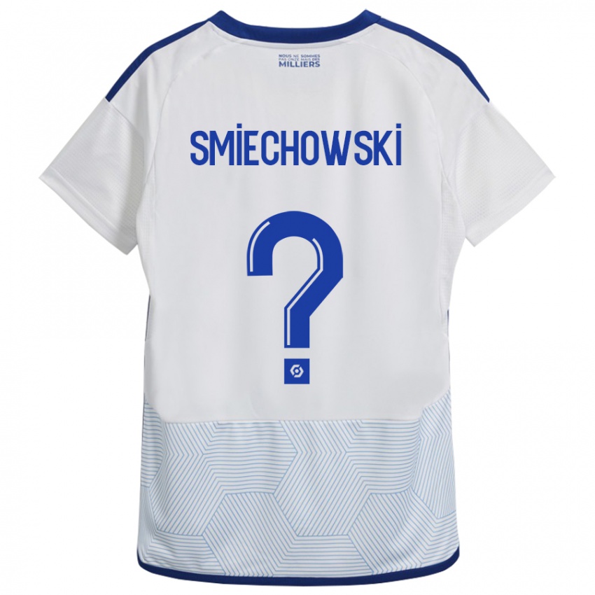 Gyermek Artur Smiechowski #0 Fehér Idegenbeli Jersey 2023/24 Mez Póló Ing