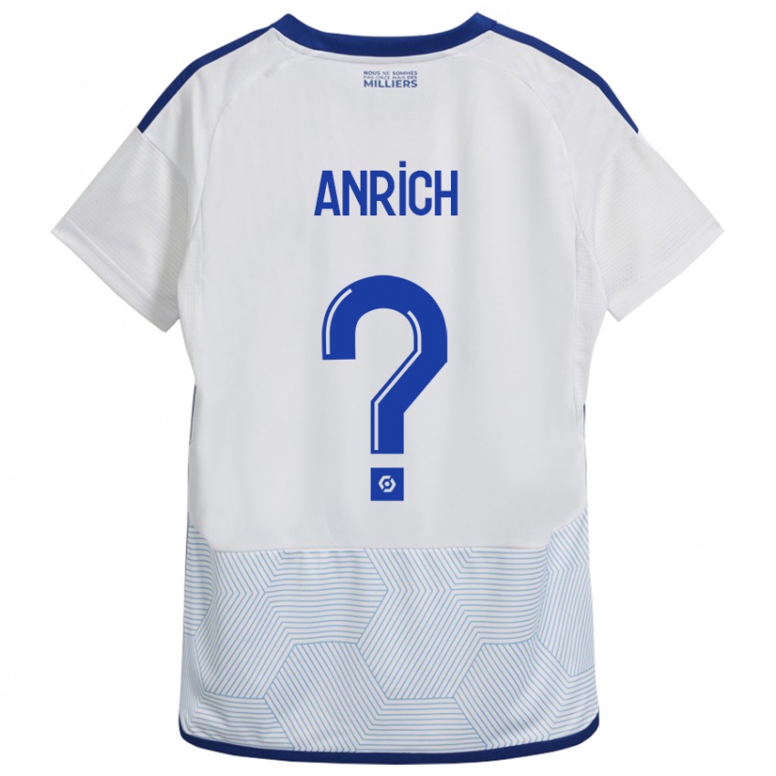 Gyermek Melchior Anrich #0 Fehér Idegenbeli Jersey 2023/24 Mez Póló Ing