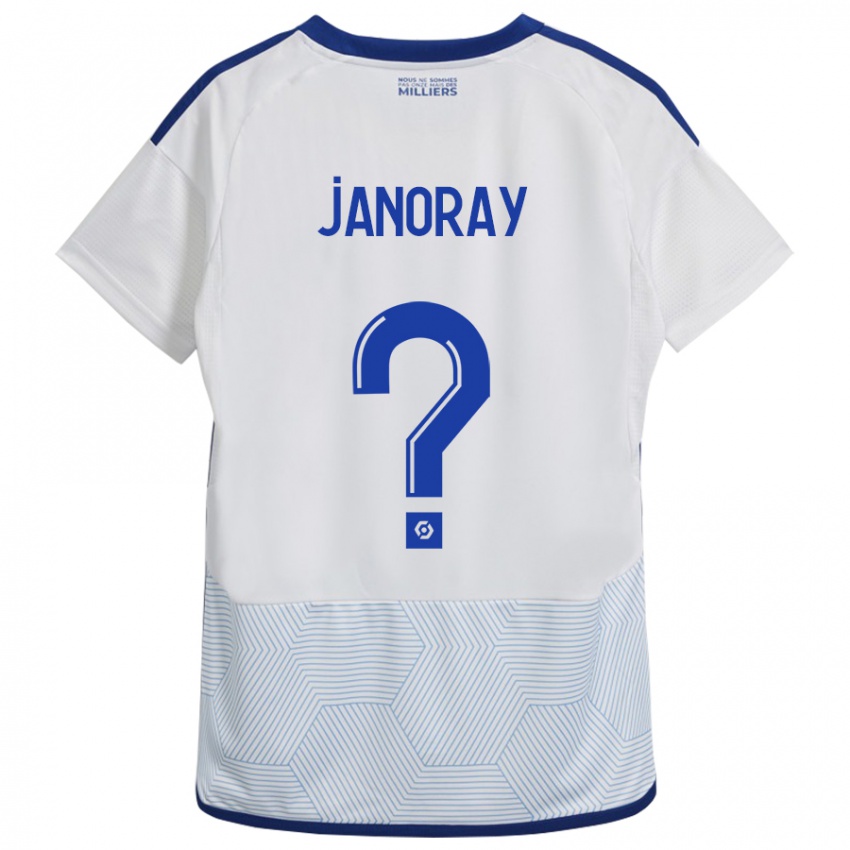 Gyermek Sacha Janoray #0 Fehér Idegenbeli Jersey 2023/24 Mez Póló Ing