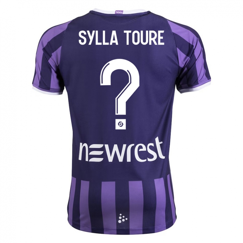 Gyermek Ismael Sylla Touré #0 Lila Idegenbeli Jersey 2023/24 Mez Póló Ing