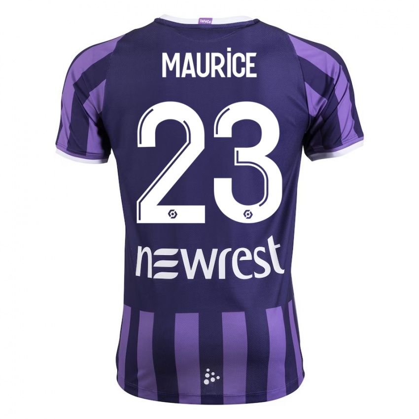 Gyermek Sandra Maurice #23 Lila Idegenbeli Jersey 2023/24 Mez Póló Ing