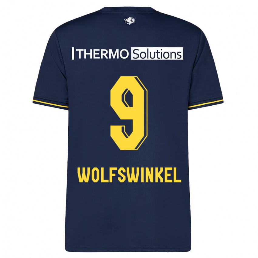 Gyermek Ricky Van Wolfswinkel #9 Haditengerészet Idegenbeli Jersey 2023/24 Mez Póló Ing