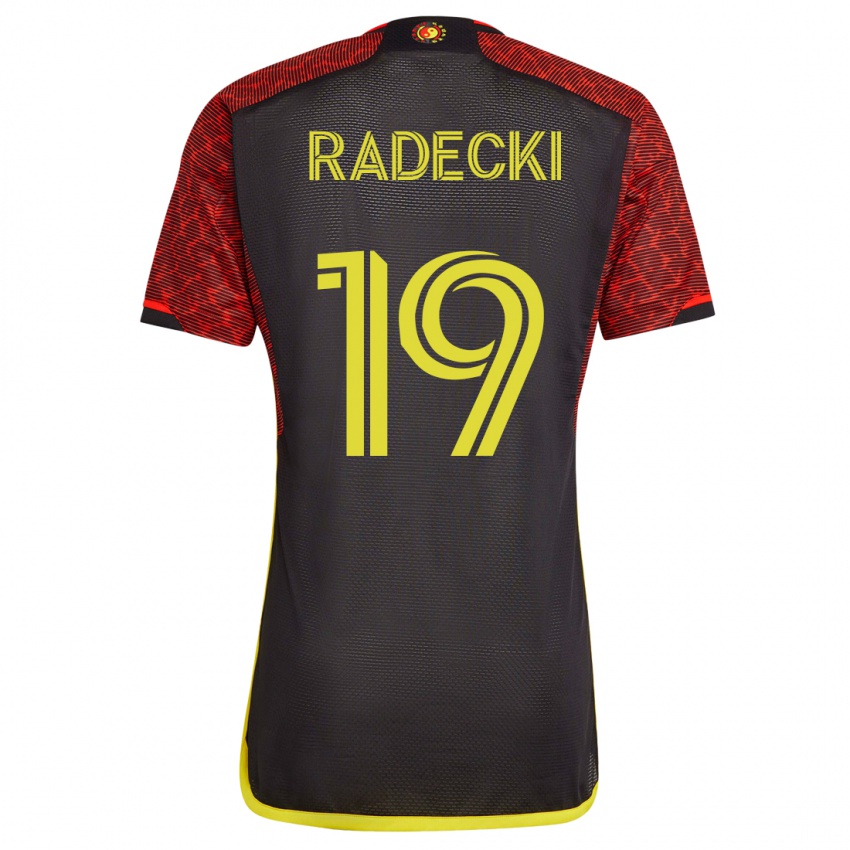 Gyermek Taylor Radecki #19 Narancs Idegenbeli Jersey 2023/24 Mez Póló Ing