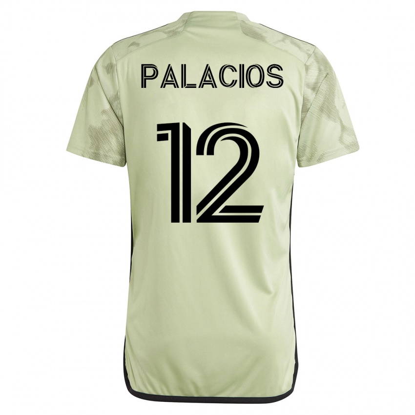 Gyermek Diego Palacios #12 Zöld Idegenbeli Jersey 2023/24 Mez Póló Ing