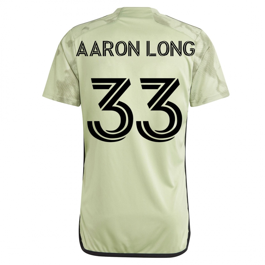 Gyermek Aaron Long #33 Zöld Idegenbeli Jersey 2023/24 Mez Póló Ing
