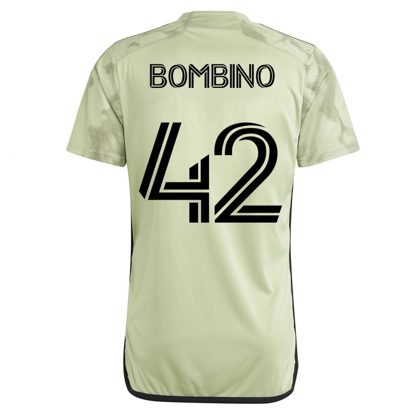 Gyermek Luca Bombino #42 Zöld Idegenbeli Jersey 2023/24 Mez Póló Ing