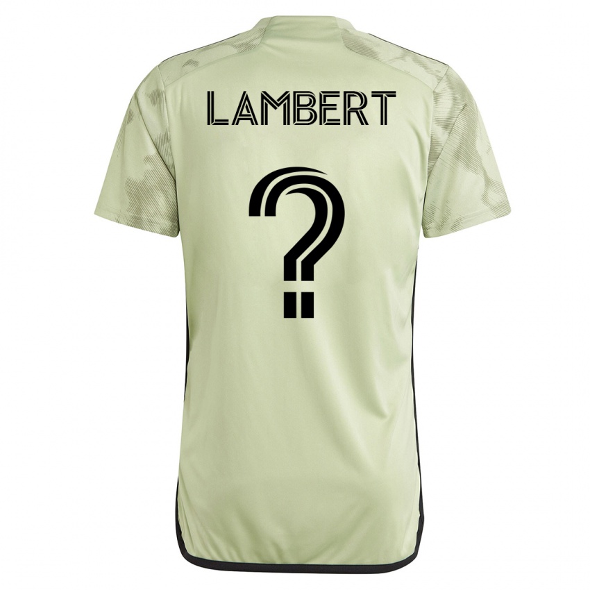 Gyermek Liam Lambert #0 Zöld Idegenbeli Jersey 2023/24 Mez Póló Ing