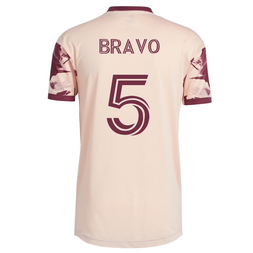 Gyermek Claudio Bravo #5 Piszkosfehér Idegenbeli Jersey 2023/24 Mez Póló Ing