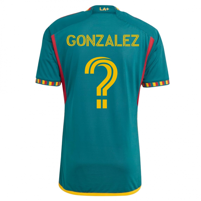 Gyermek Gustavo Gonzalez #0 Zöld Idegenbeli Jersey 2023/24 Mez Póló Ing
