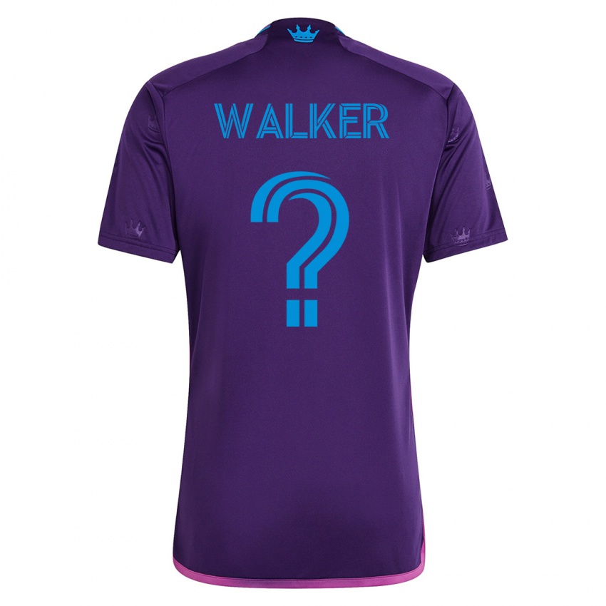 Gyermek Isaac Walker #0 Ibolya Idegenbeli Jersey 2023/24 Mez Póló Ing