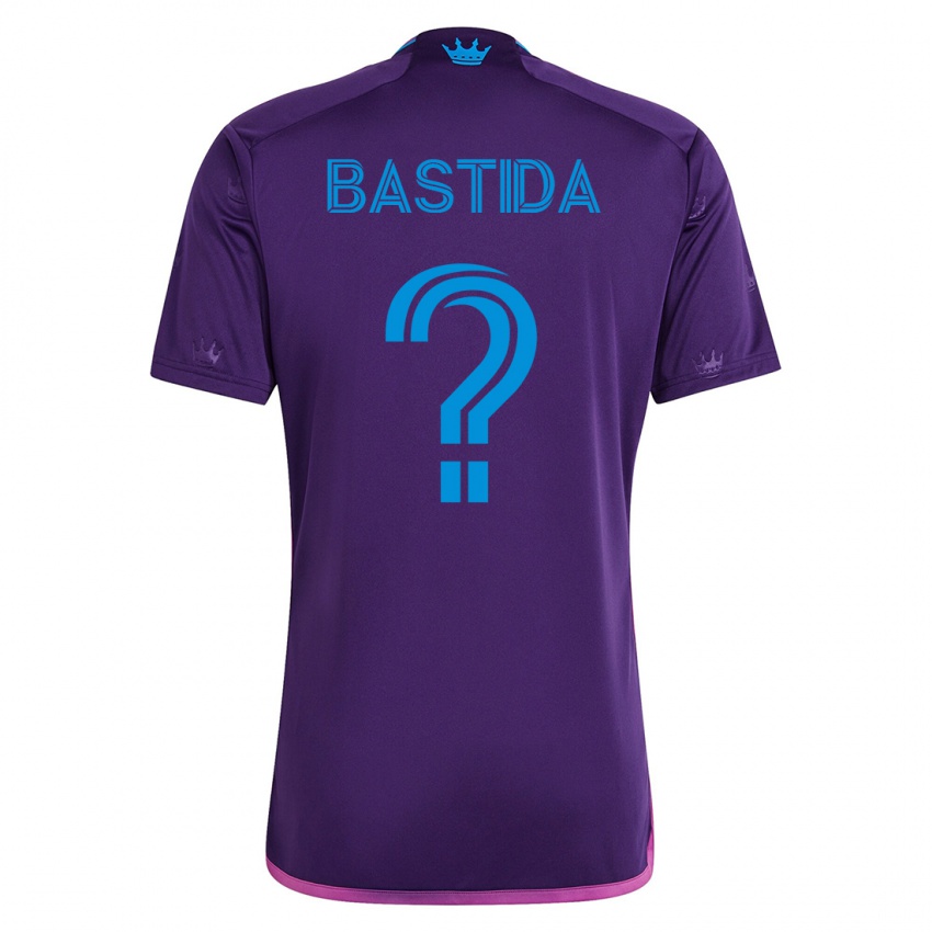 Gyermek Juan Martinez-Bastida #0 Ibolya Idegenbeli Jersey 2023/24 Mez Póló Ing