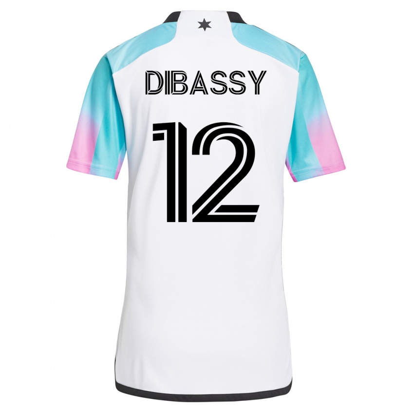 Gyermek Bakaye Dibassy #12 Fehér Idegenbeli Jersey 2023/24 Mez Póló Ing