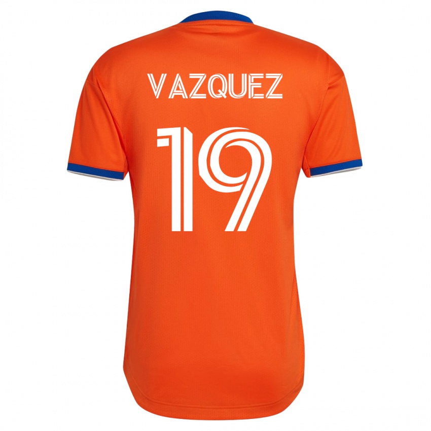 Gyermek Brandon Vazquez #19 Fehér Idegenbeli Jersey 2023/24 Mez Póló Ing