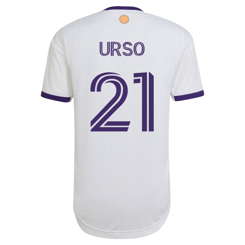 Gyermek Júnior Urso #21 Fehér Idegenbeli Jersey 2023/24 Mez Póló Ing