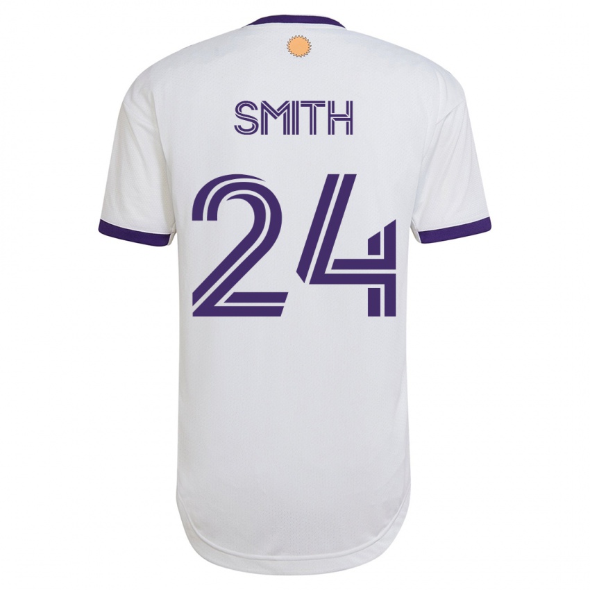 Gyermek Kyle Smith #24 Fehér Idegenbeli Jersey 2023/24 Mez Póló Ing