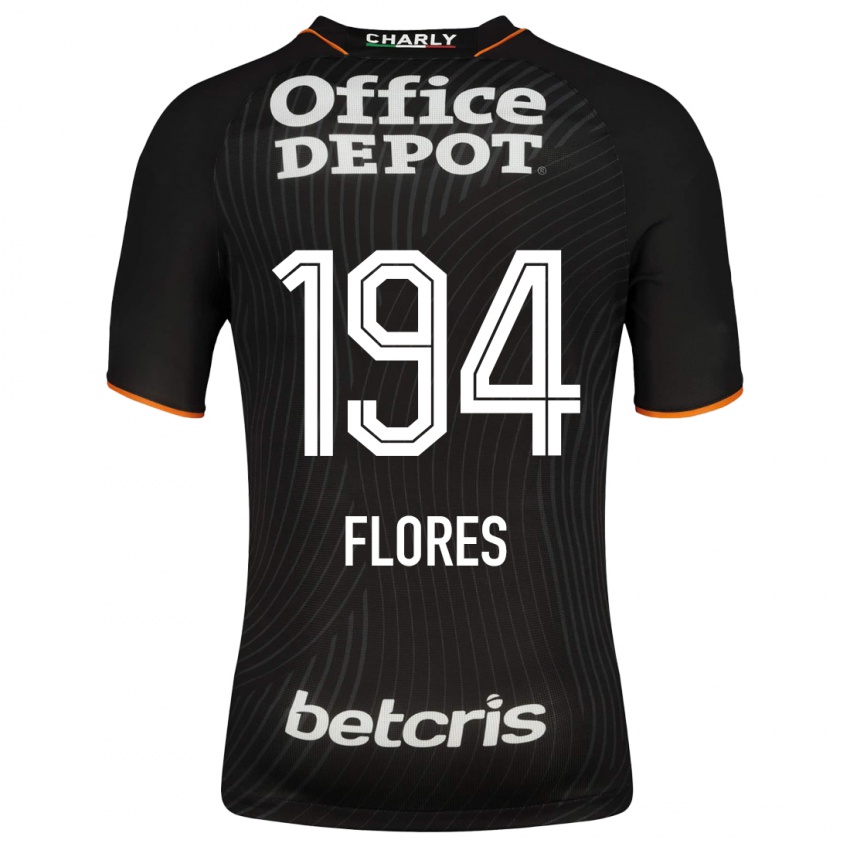 Gyermek Jason Flores #194 Fekete Idegenbeli Jersey 2023/24 Mez Póló Ing