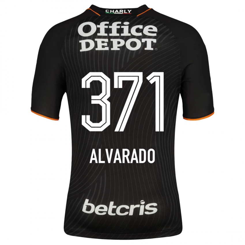 Gyermek Brandon Alvarado #371 Fekete Idegenbeli Jersey 2023/24 Mez Póló Ing