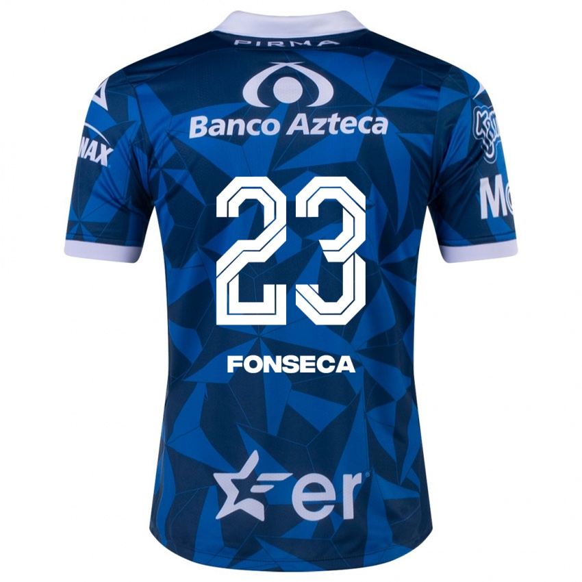 Gyermek Camila Fonseca #23 Kék Idegenbeli Jersey 2023/24 Mez Póló Ing