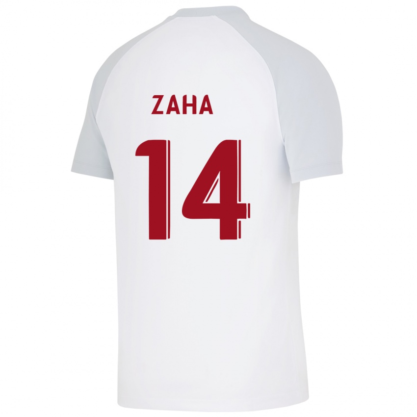 Gyermek Wilfried Zaha #14 Fehér Idegenbeli Jersey 2023/24 Mez Póló Ing