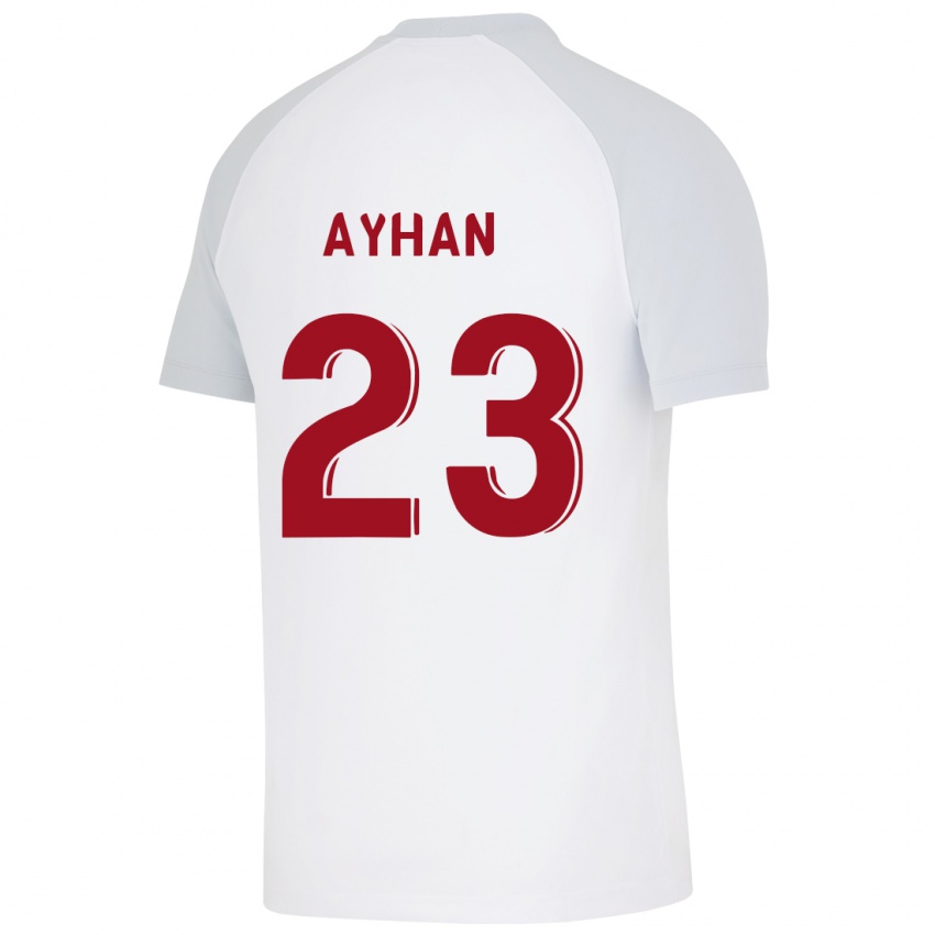 Gyermek Kaan Ayhan #23 Fehér Idegenbeli Jersey 2023/24 Mez Póló Ing