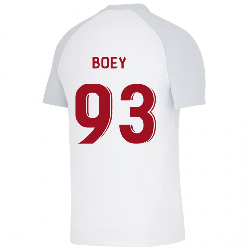 Gyermek Sacha Boey #93 Fehér Idegenbeli Jersey 2023/24 Mez Póló Ing