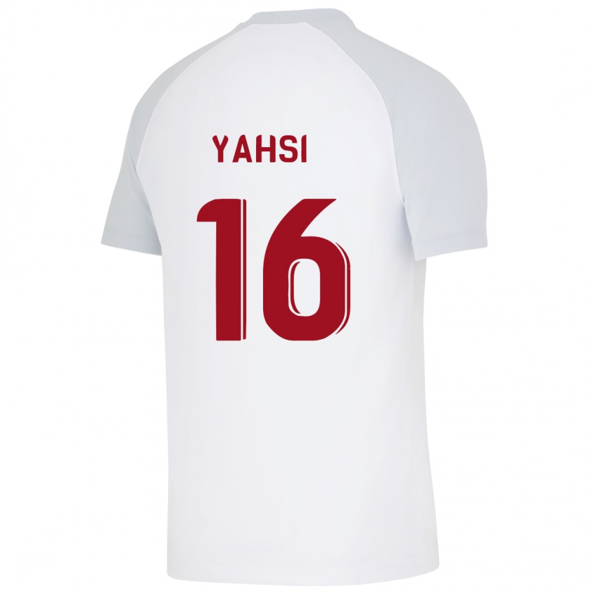 Gyermek Ismail Yahsi #16 Fehér Idegenbeli Jersey 2023/24 Mez Póló Ing