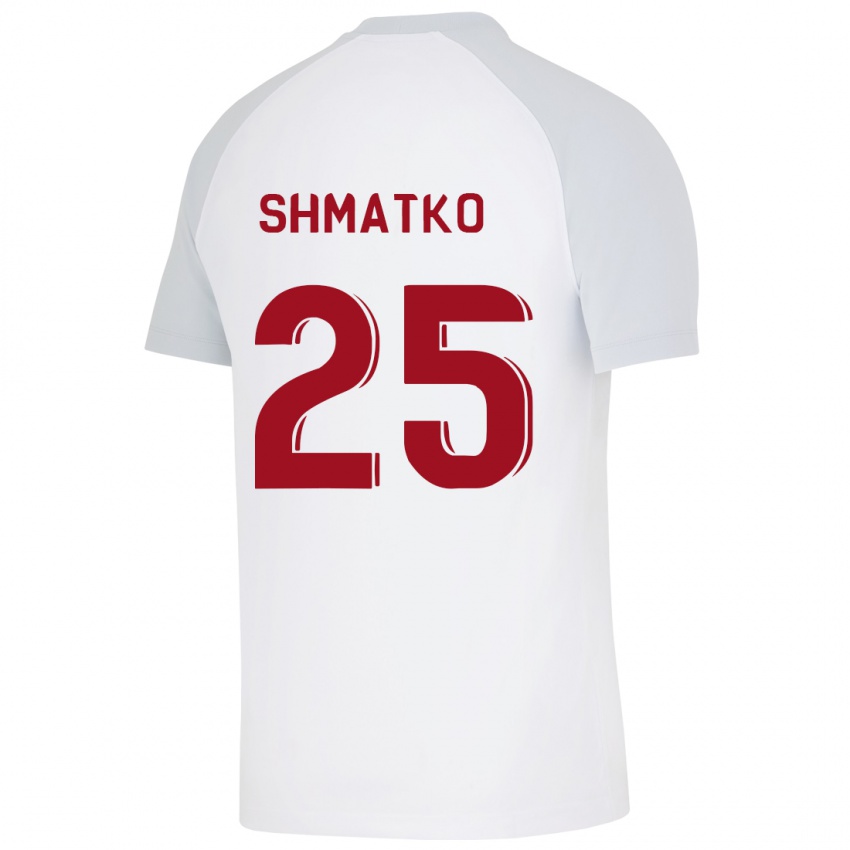 Gyermek Lyubov Shmatko #25 Fehér Idegenbeli Jersey 2023/24 Mez Póló Ing