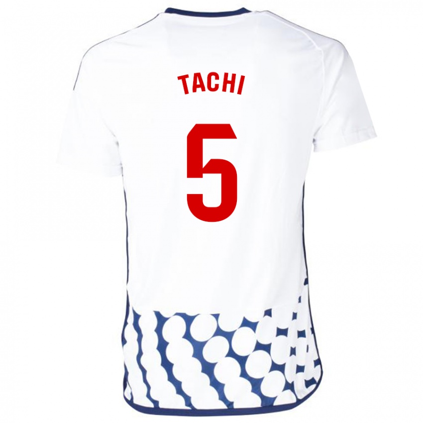 Gyermek Tachi #5 Fehér Idegenbeli Jersey 2023/24 Mez Póló Ing