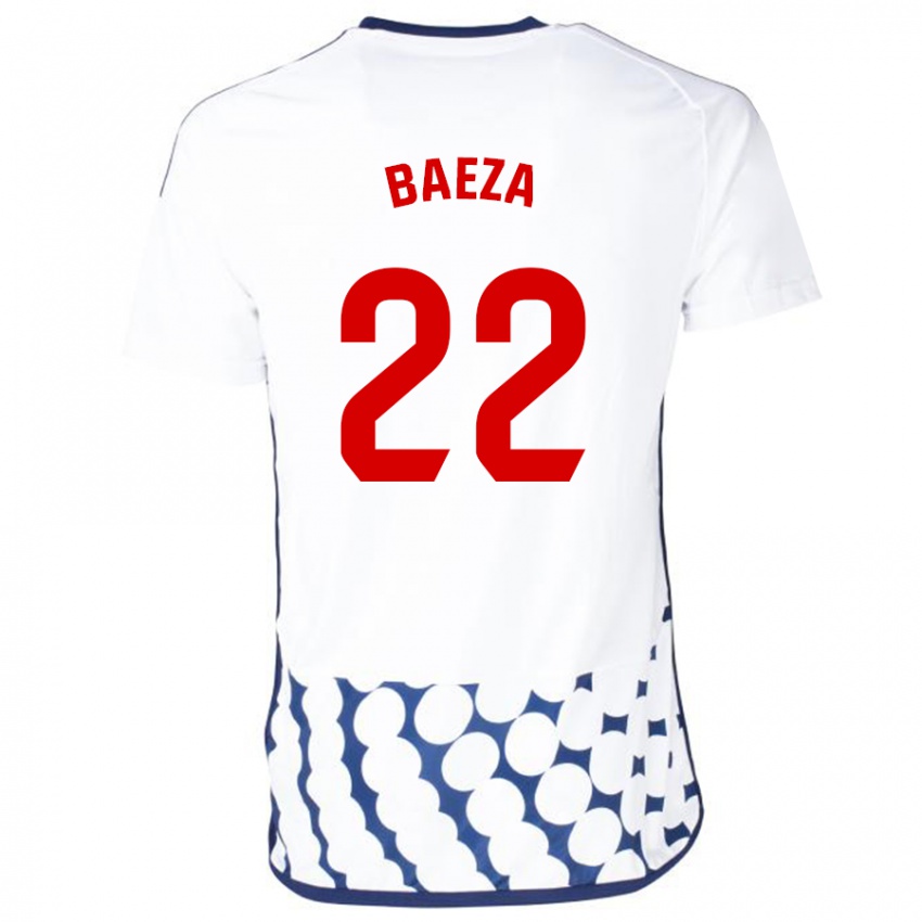 Gyermek Miguel Baeza #22 Fehér Idegenbeli Jersey 2023/24 Mez Póló Ing