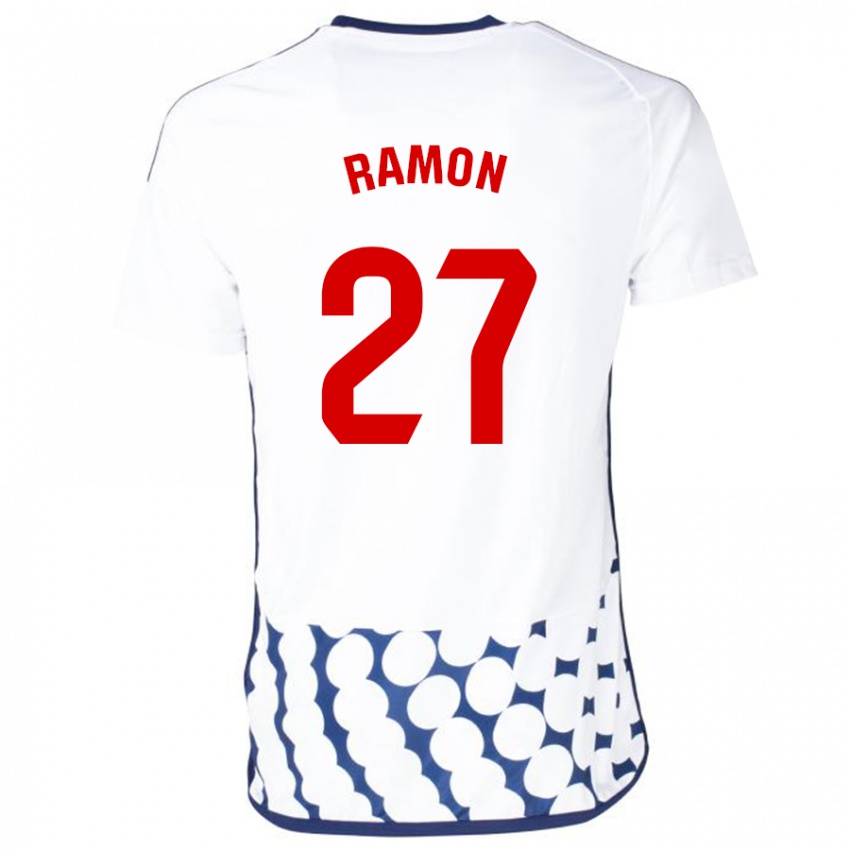 Gyermek Pablo Ramón #27 Fehér Idegenbeli Jersey 2023/24 Mez Póló Ing