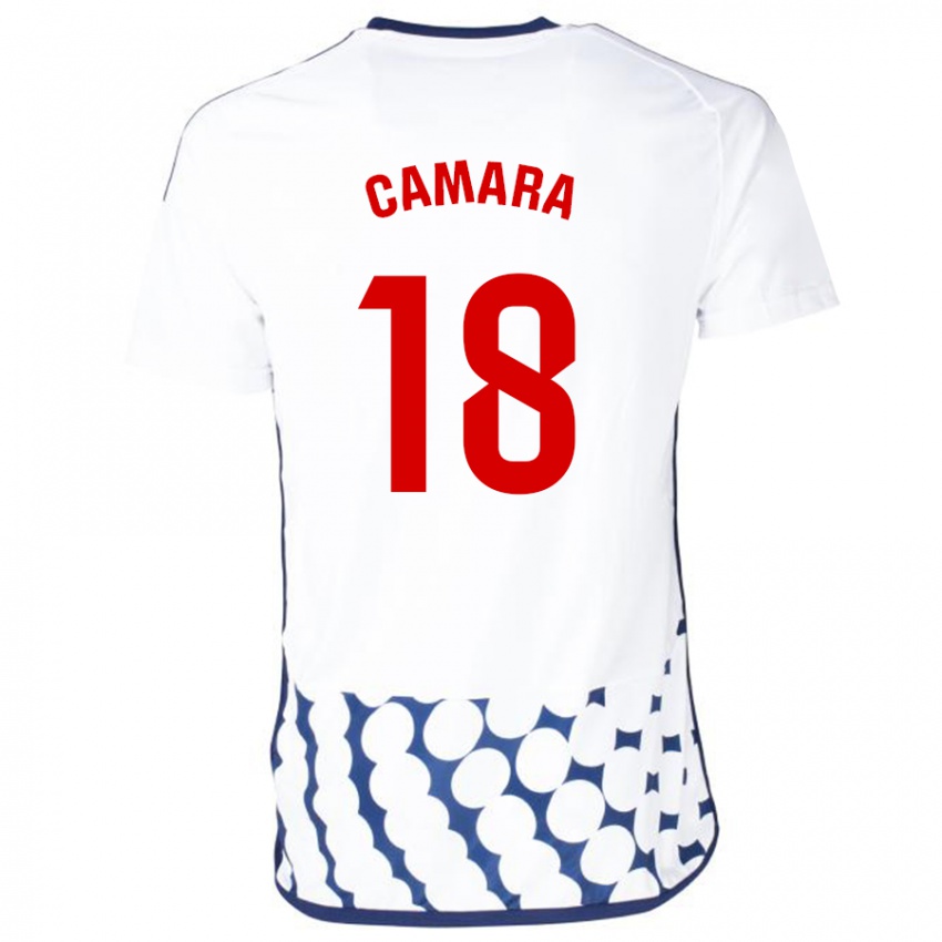 Gyermek Aaron Cámara #18 Fehér Idegenbeli Jersey 2023/24 Mez Póló Ing