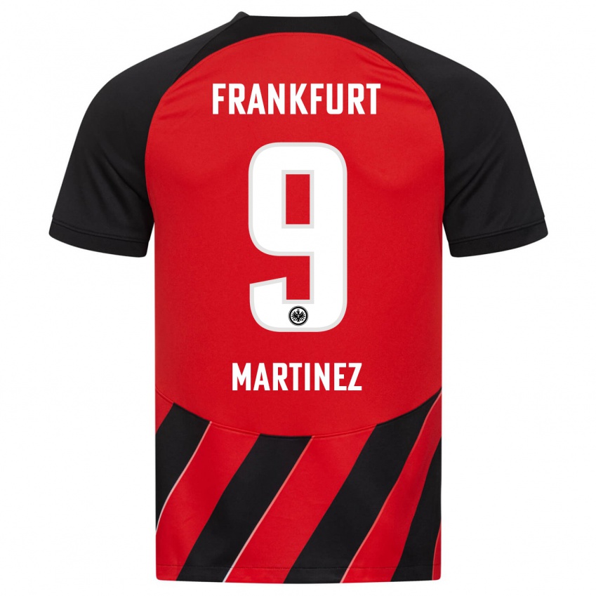 Férfi Shekiera Martinez #9 Piros Fekete Hazai Jersey 2023/24 Mez Póló Ing