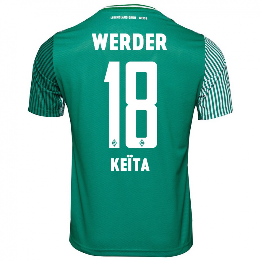 Férfi Naby Keïta #18 Zöld Hazai Jersey 2023/24 Mez Póló Ing