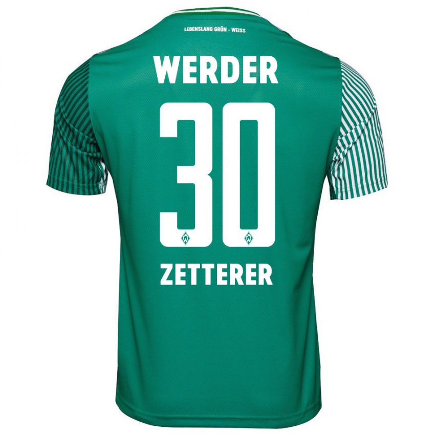 Férfi Michael Zetterer #30 Zöld Hazai Jersey 2023/24 Mez Póló Ing