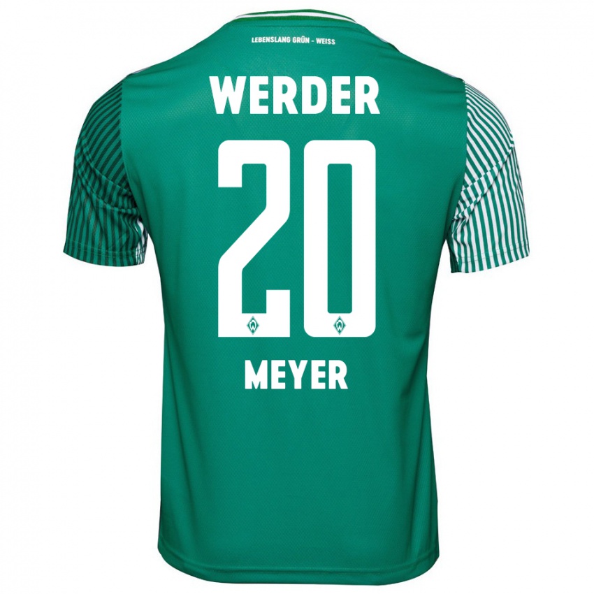 Férfi Christin Meyer #20 Zöld Hazai Jersey 2023/24 Mez Póló Ing