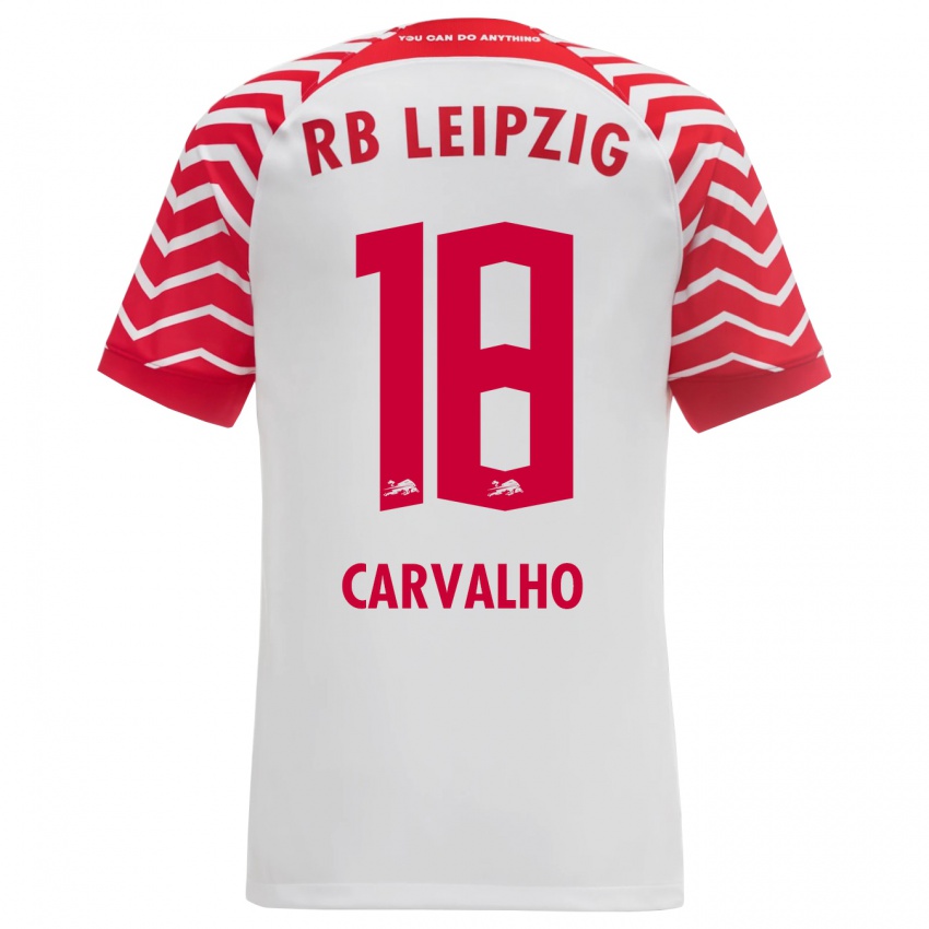 Férfi Fabio Carvalho #18 Fehér Hazai Jersey 2023/24 Mez Póló Ing