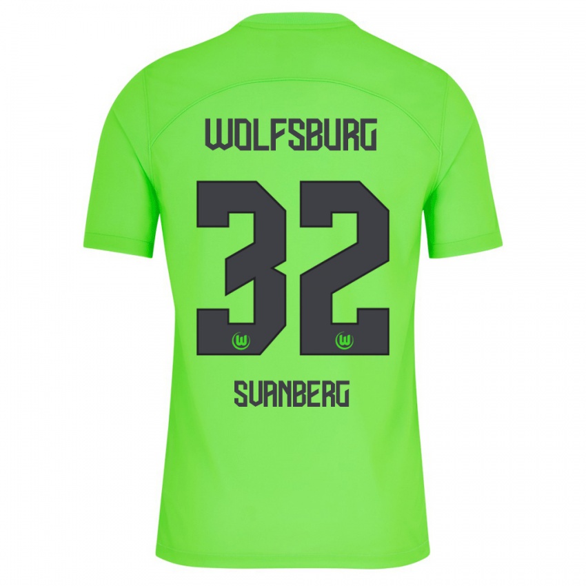 Férfi Mattias Svanberg #32 Zöld Hazai Jersey 2023/24 Mez Póló Ing