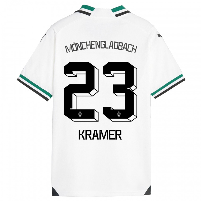 Férfi Christoph Kramer #23 Fehér Zöld Hazai Jersey 2023/24 Mez Póló Ing